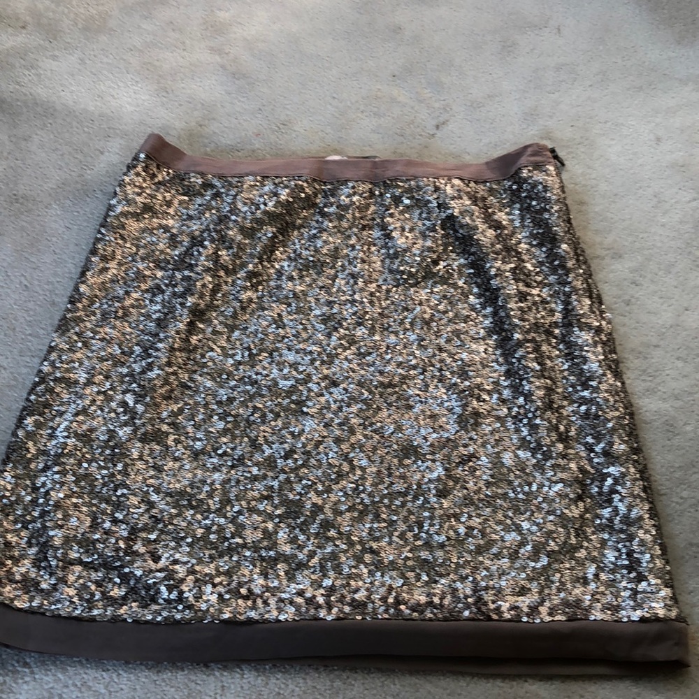 Forever21 love21 gold sequin skirt large